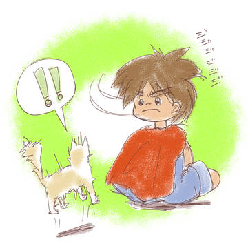 動物には、やさしくしましょう・・・