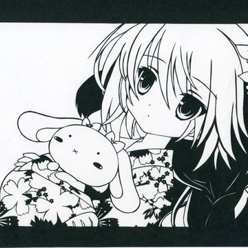 【切り絵】ツクモノツキ【ツクモ】