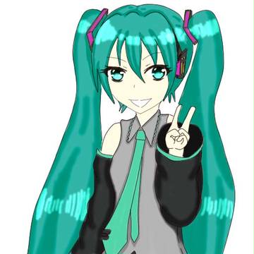 初音ミク描いてみた