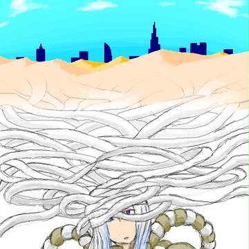 砂漠の街の夢を見る