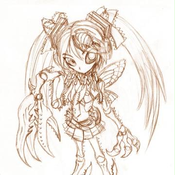 デフォルメ蟲型骸音シーエ　ラフ