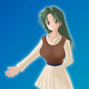 天然の女の子