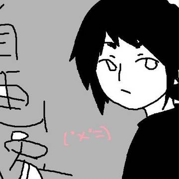 マウスで自画像
