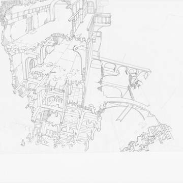 荒廃した遺跡