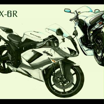 ZX-6R　White