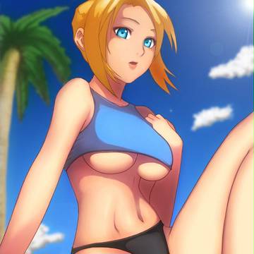ビーチのお姉さん