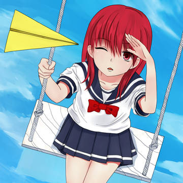 少女と紙飛行機