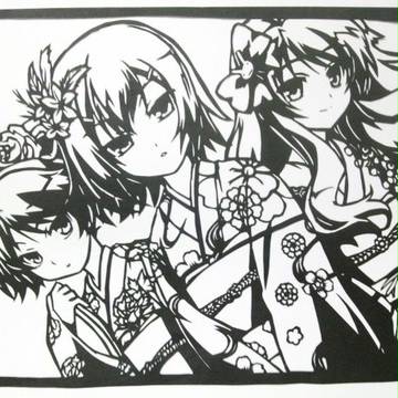 バカテス切り絵