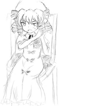 三月精からルナチャイルド模写（多分途中