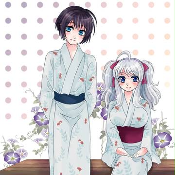 縁側にて。