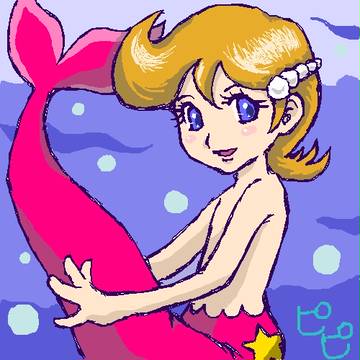 見ないで描く「ピピ」