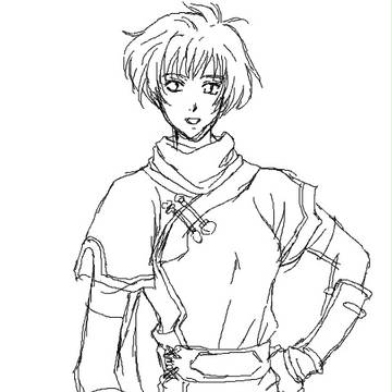 絵の練習　模写１８　カスミ