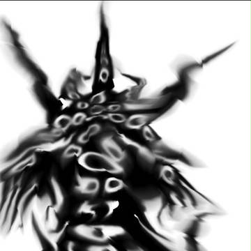 黒い化け物一