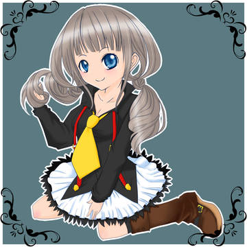 【キャラ絵】巻き毛