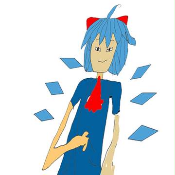 ガチで絵を描いたこと無い俺が東方のチルノを描いてみた【1作目】