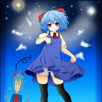 ガチで絵を描いたこと無い俺が東方のチルノをリベンジしてみた
