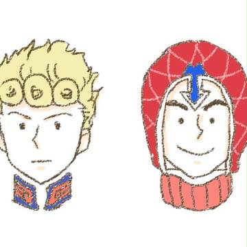 ジョルノとミスタの赤い糸