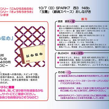 SPARK7　おしながき