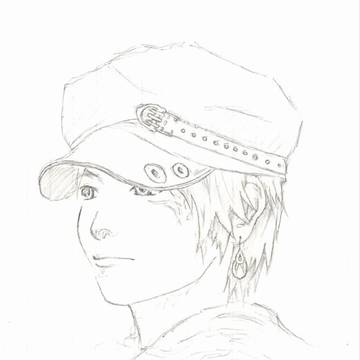 手書き落書き帽子書き