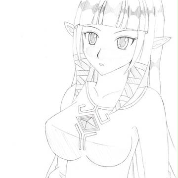 ゼルダ姫 服はらり