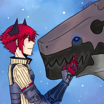 Kaz and Dragon