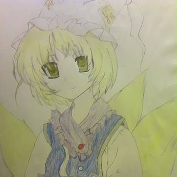 画力向上のためにアナログで藍様を描いてみた
