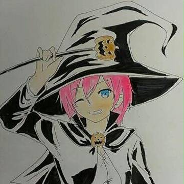 ハロウィン絵【魔女】