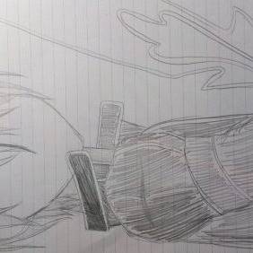 初めて描いた……。