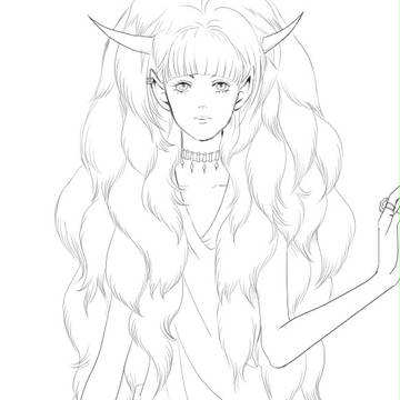 線画です