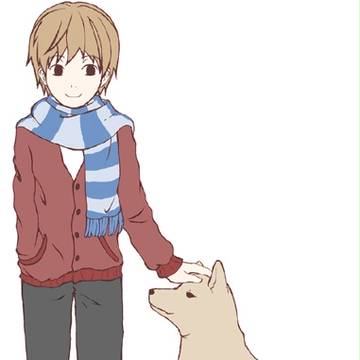 少年と犬