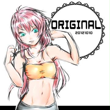 ピンク髪の女の子