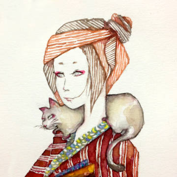 猫と町娘