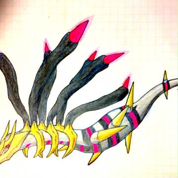 ギラティナ落書き。