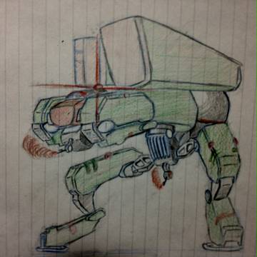 MGS pw ピースウォーカー二脚モード 落書き