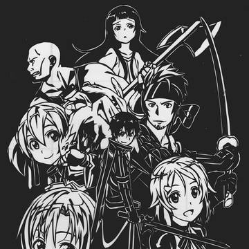 ソードアート・オンライン　集合絵　切ってみた