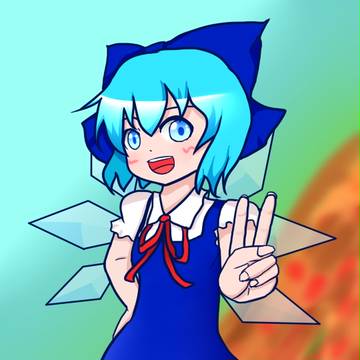 チルノちゃんがブイしてるだけ