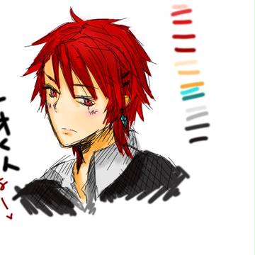 らくがき　自分で書いてる小説のキャラ