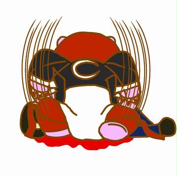 バババババッ、チラッ