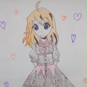 けいおん！を参考に書いてみた（眼だけ）