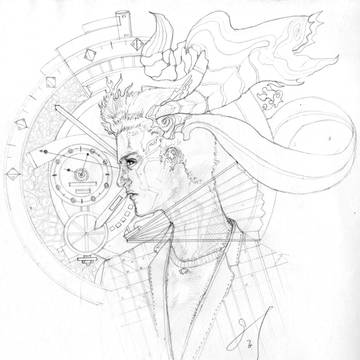 シャープペン落書き