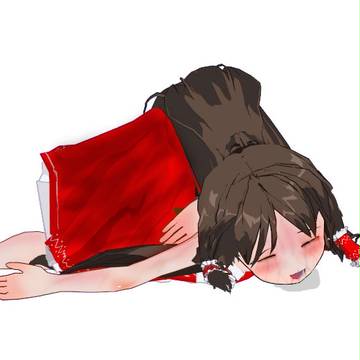 もはや立ち上がる気力もないほどくすぐり尽くされいむ