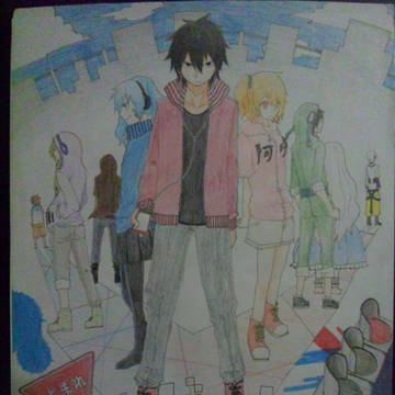 カゲプロ描いてみたー