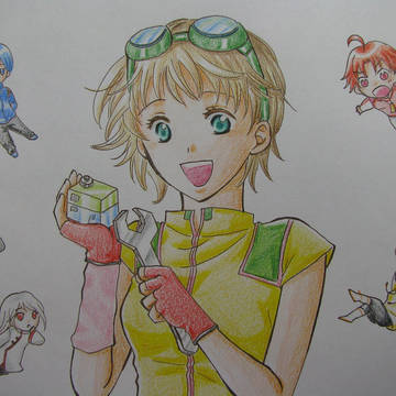 【擬人化】昔考えたキャラクターを描いてみた