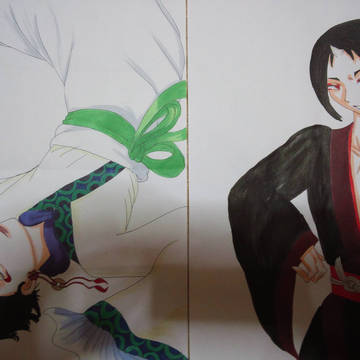 真面目に描いた二人