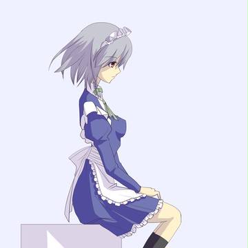 椅子に座る咲夜さん