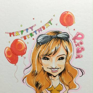 バースデー似顔絵