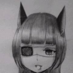 眼帯狐耳系女子