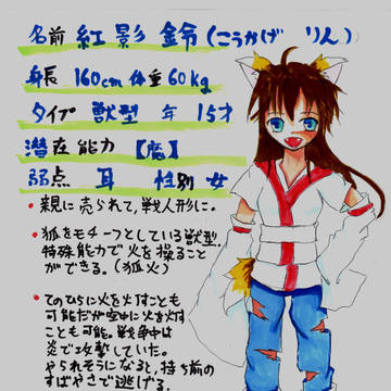 【絵師戦人形化】紅影鈴【キャラシ】