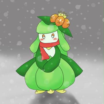 雪とドレディア。