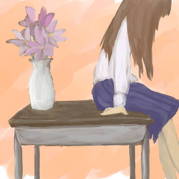花瓶と少女
